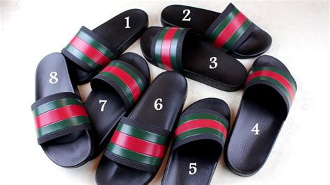 how to get replica gucci flip flops|knockoff gucci slides.